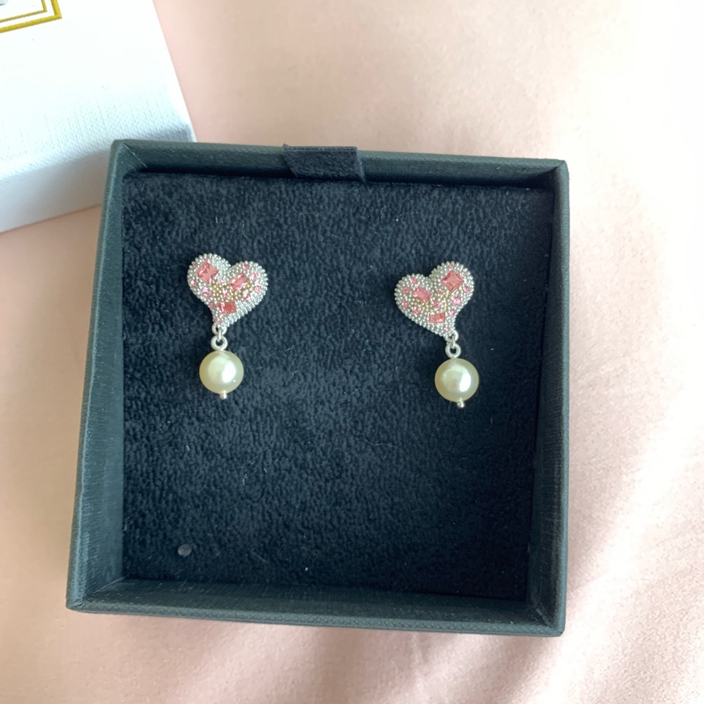 Miu miu heart earrings - new!